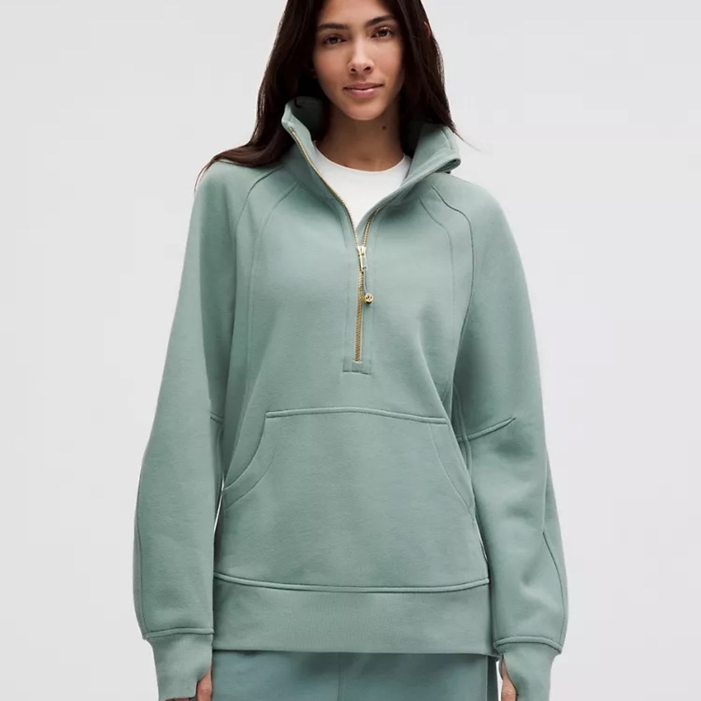 Women's Lululemon Scuba Oversized Funnel Neck Half Zip Long